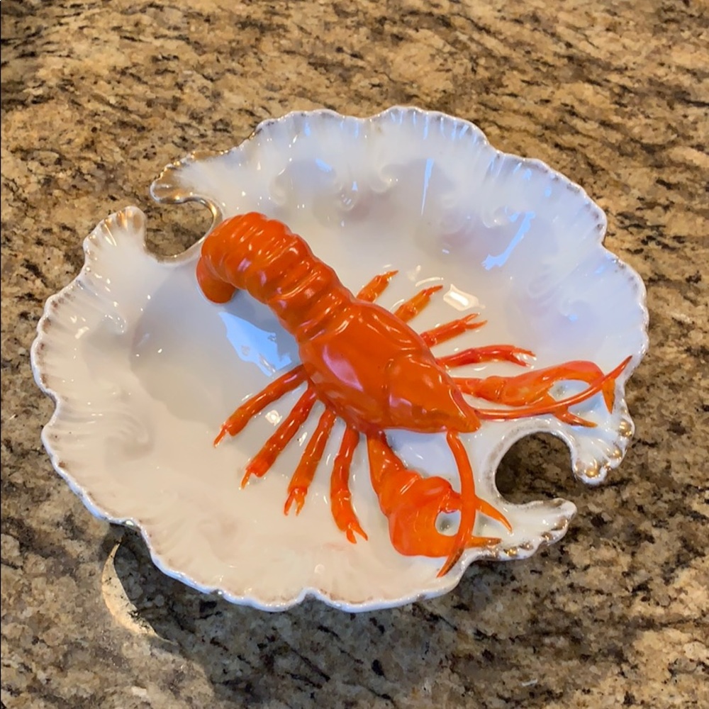 Antique(c. 1900) Porcelain Lobster Dish